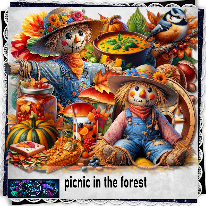 Picnic in the forest - Click Image to Close